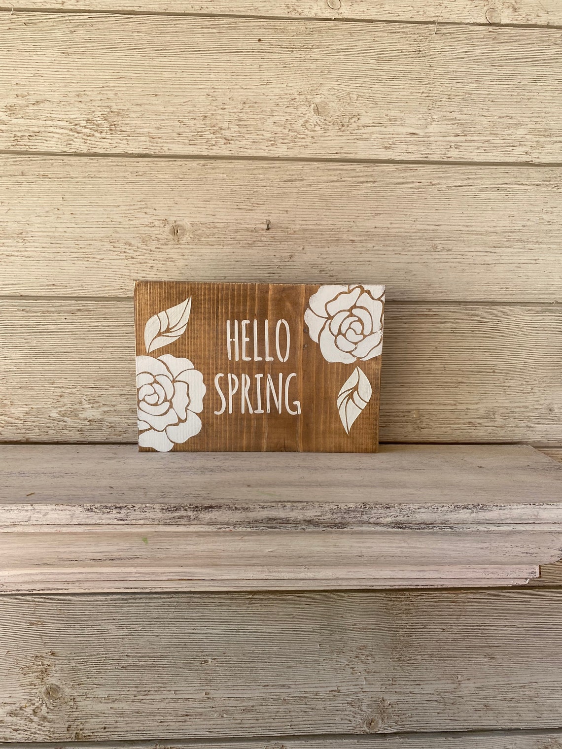 Hello Spring Rustic Hello Spring Rustic Spring Sign/spring Decor Sign/hello Spring/spring ...