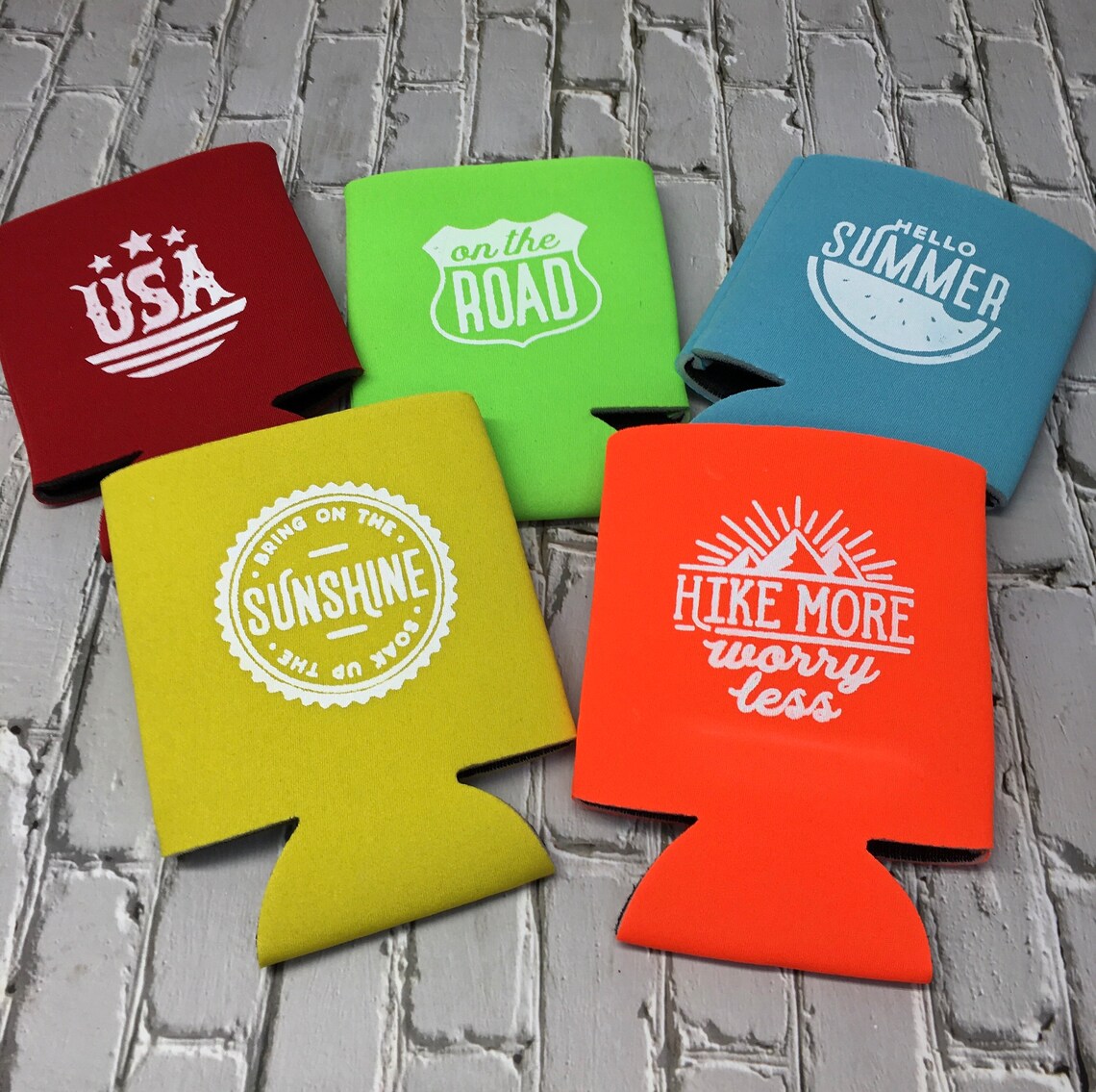 Summer Can Koozies/ Beer Koozies/Summer koozies Etsy