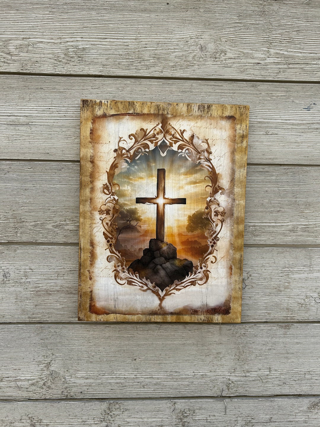 Cross Wood Wall Sign/spring Decor/ Cross Wood Sign/spring Decor ...