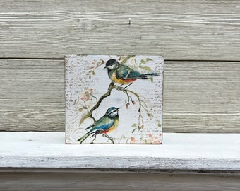 Panneau en bois Spring Blue Bird/Panneau en bois Spring/Décoration de printemps/Décoration d'été