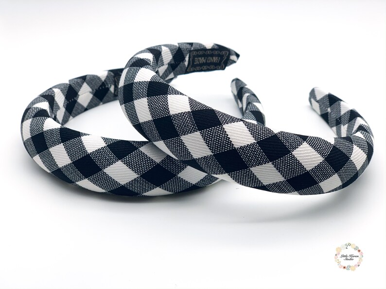 Plaid Padded Headband for Women Plaid Headband Padded Etsy