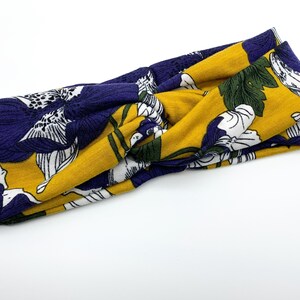 Twisted turban headband, Wide headband, yoga headband, cotton headband, turban headband, headband for adults