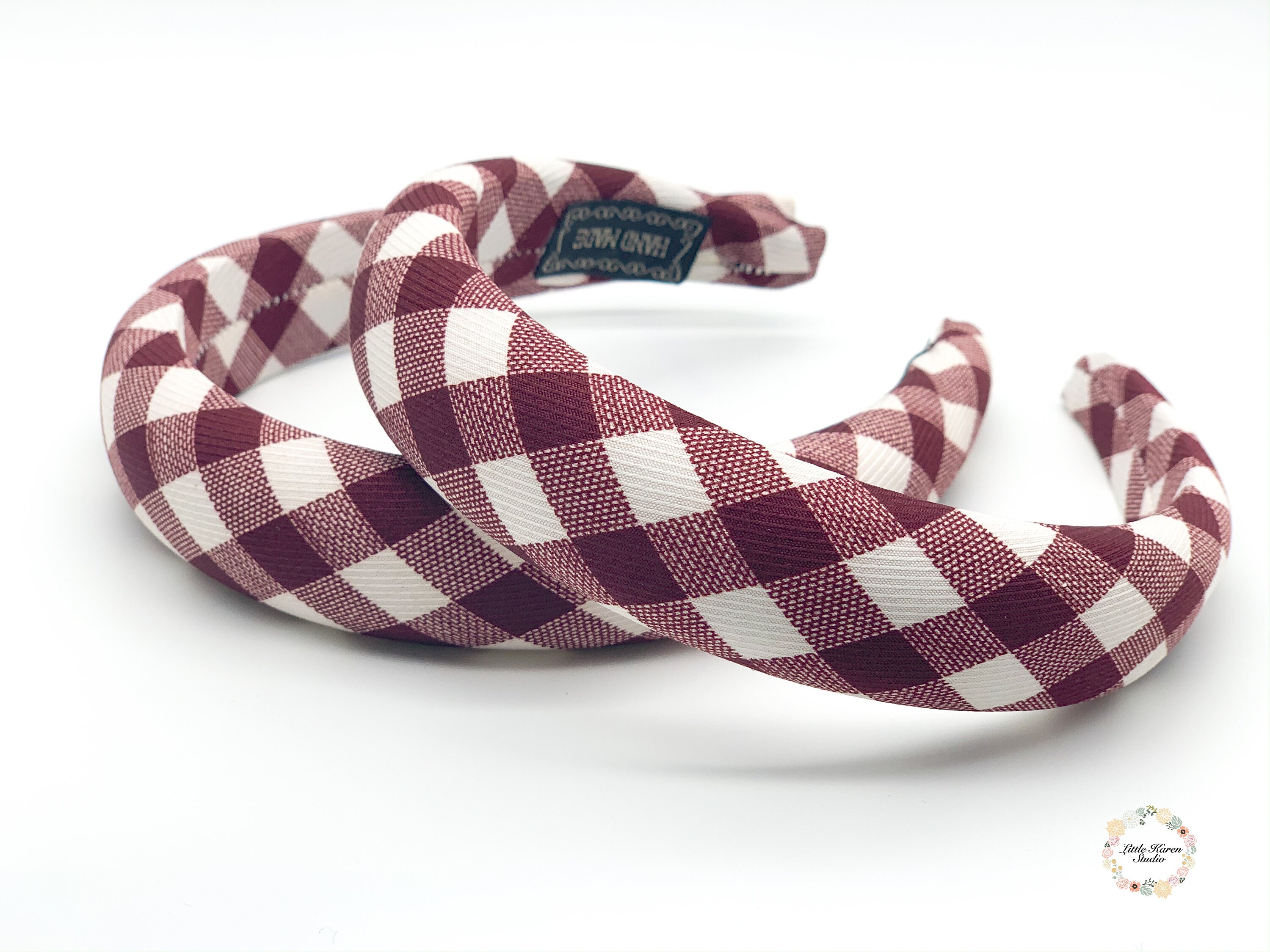 Beaded Plaid Headband main image 1