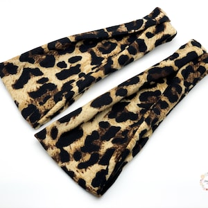 Leopard Print Headbands,Wide headband for women, yoga headband,Twisted headband,Twisted turban headband, headband for adults, Nurse headband