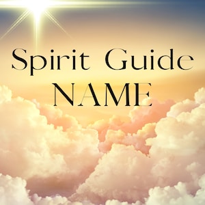 Lectura del nombre del guía espiritual, con carta de oráculo extra.