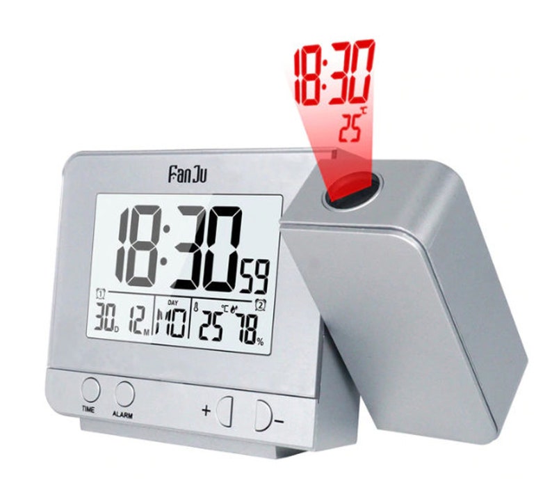 Projection Alarm Clock Digital Date Snooze Function Backlight Etsy