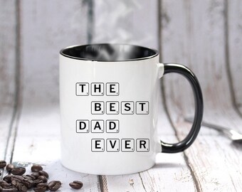 Best Daddy ever Mug, Daddy coffee mug, Fathers day gift, Custom gift for Dad, Mens Personalized Mug, Modern Coffee Tea Cup, Grandpa Tea cup