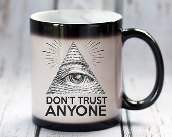 Illuminati Eye Mug: Color Changing Magic Coffee Tea Mug