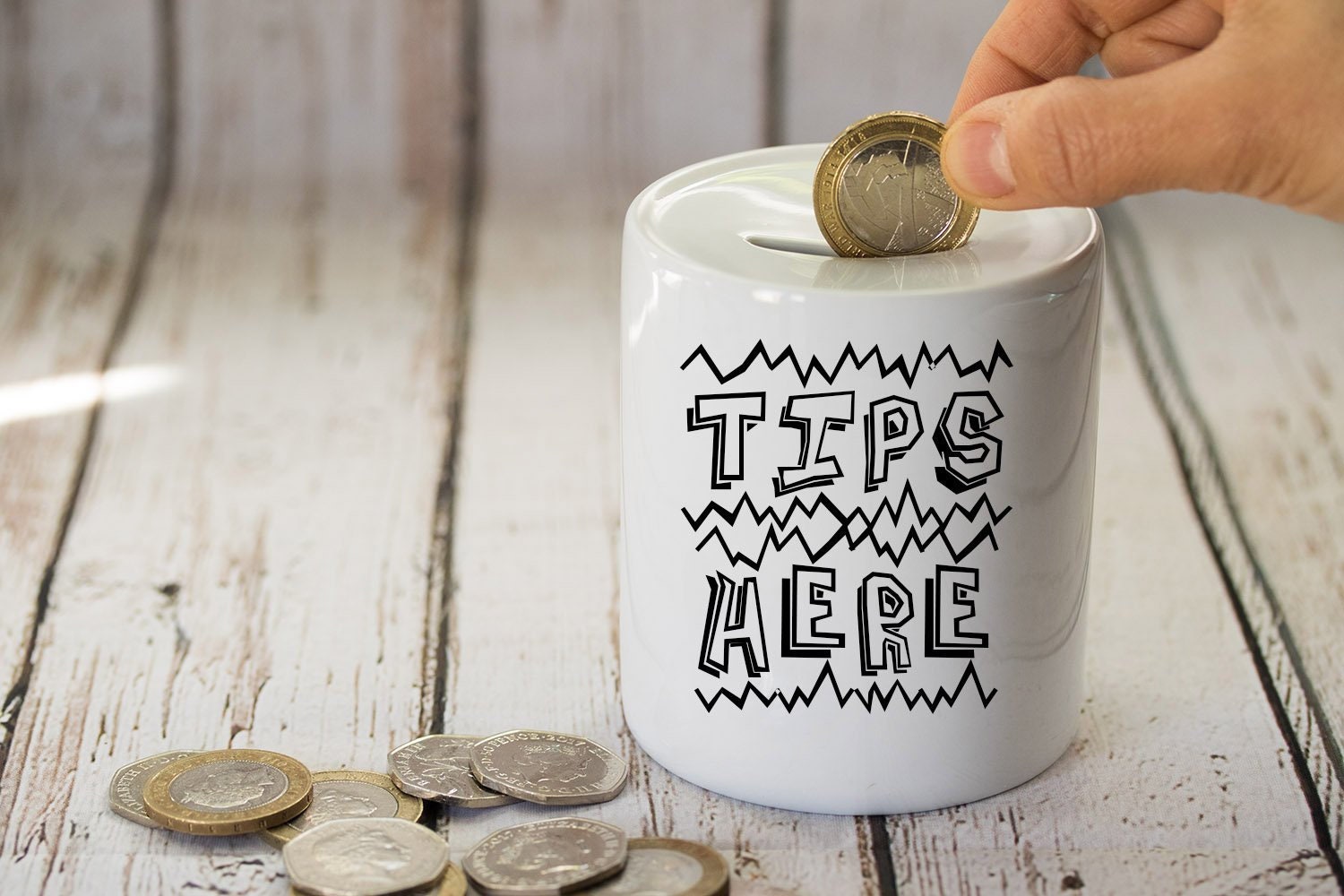 Ceramic Money Box, Customizable Coin Box, Office Gift, Tip Box, Original Coin Case Box, Coin Jar