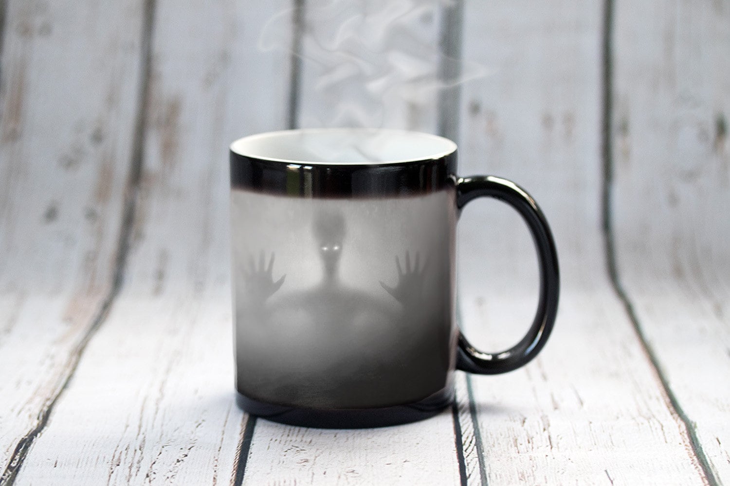 UFO Color Changing Magic Mug Ghost Coffee Tea Mug Gothic Etsy