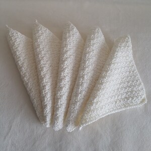 Crochet Light Weight Cotton Baby Wash Cloth Set (5pk)