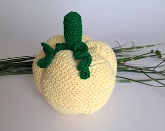 Citrouilles au crochet faites à la main - Décor automnal - Citrouilles en tricot - Récolte d'automne - Jouet d'Halloween