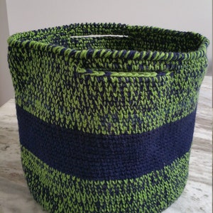 Grote gehaakte mand - opbergmand - speelgoed opbergtas - thuisopslag - mand organizer - home decor