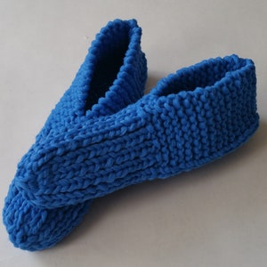 Hand Knit Cozy Adult Slippers