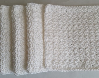 Juego de paños de cocina de crochet: paños de lavado de punto 100 % algodón, juego de 5
