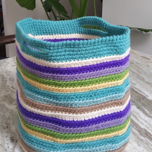 Large Crochet Basket - Storage Basket - Toy Storage Bag - Home Storage - Basket Organizer - Home Décor