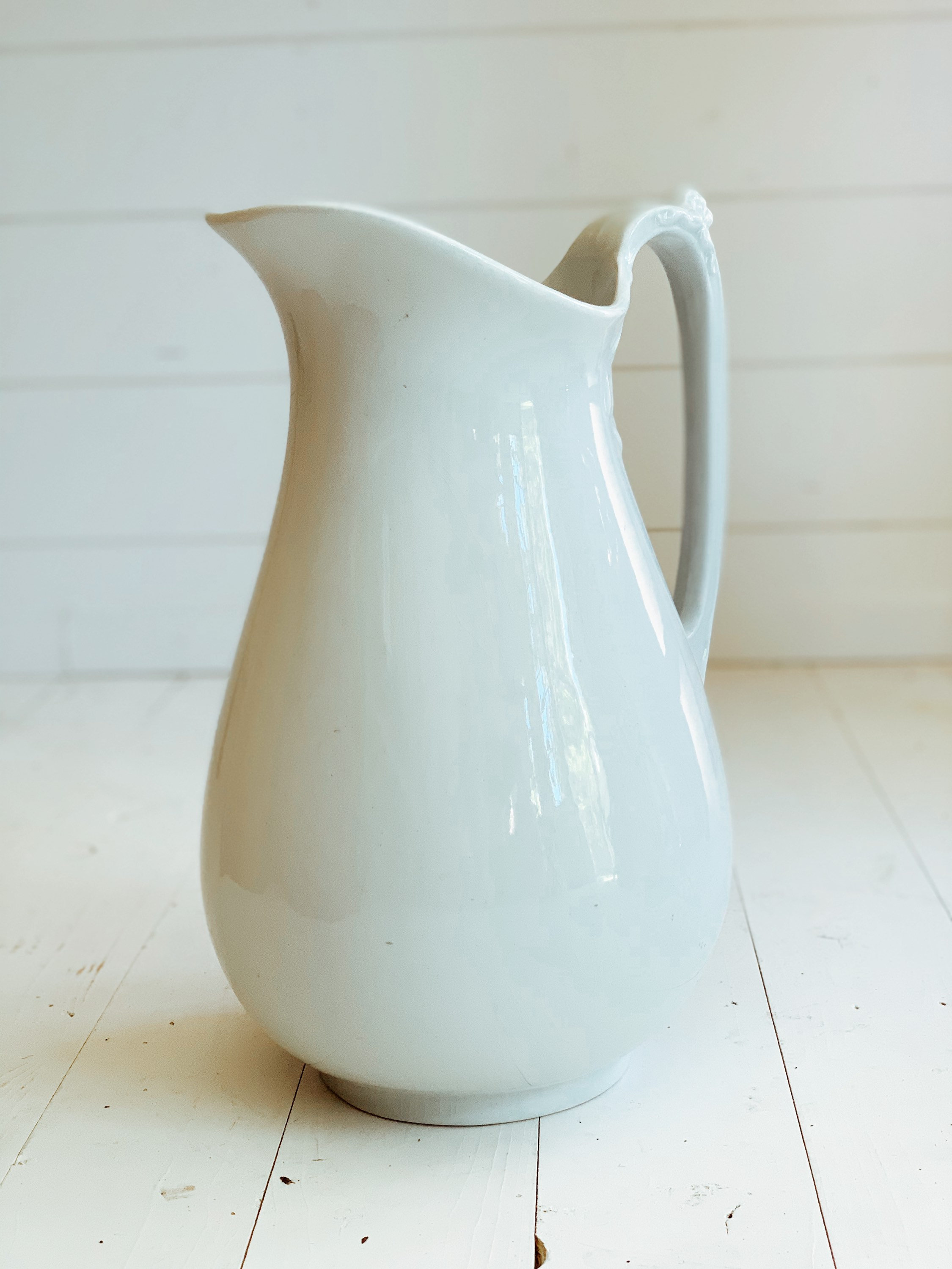Antique John Edwards Ironstone Pitcher Etsy