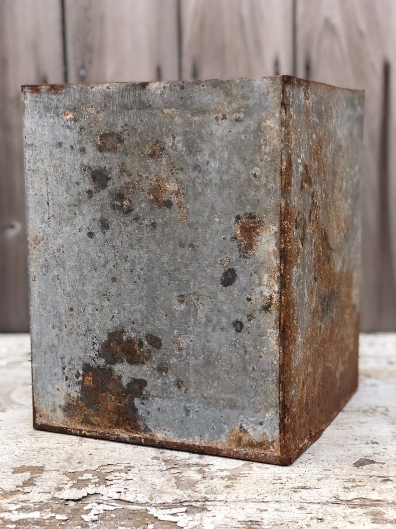 Old Galvanized Planter #3