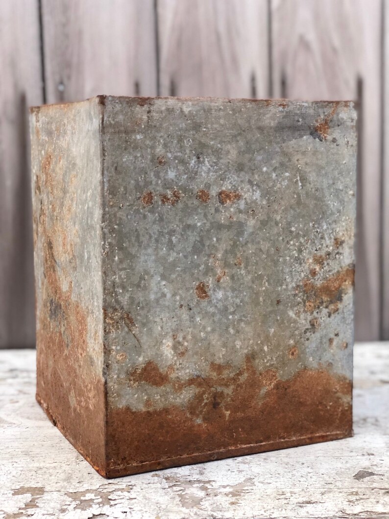 Old Galvanized Planter #3