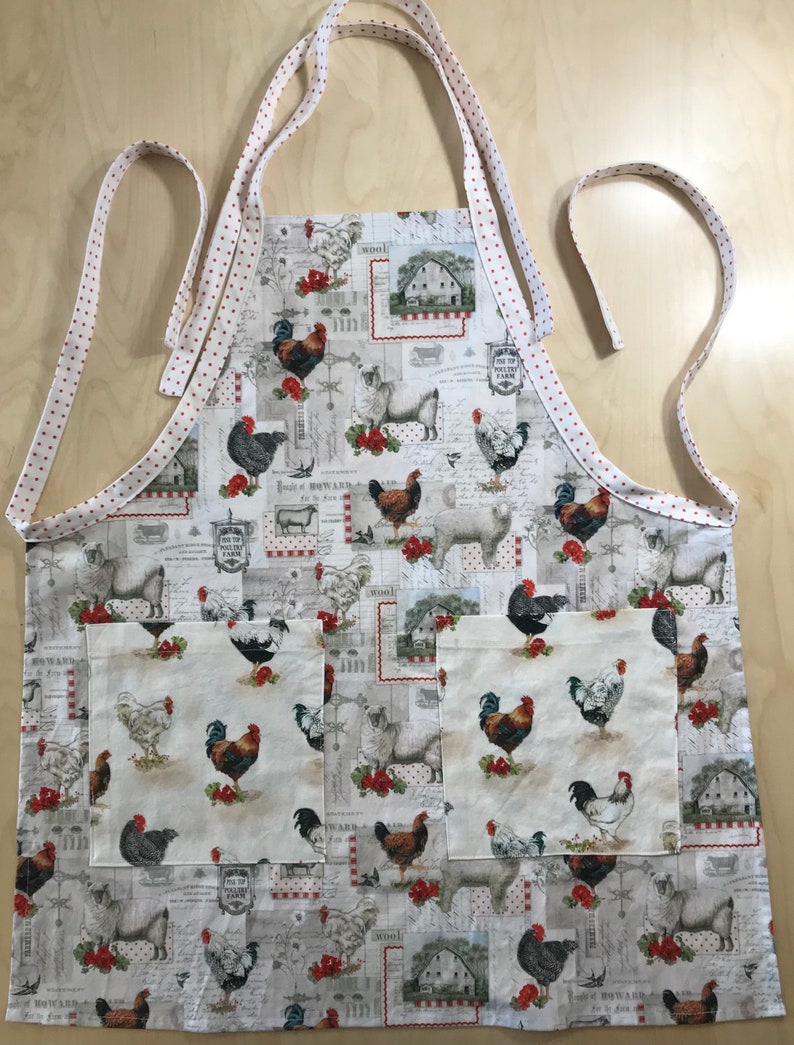 Catalana Cotton Apron Flat Lay