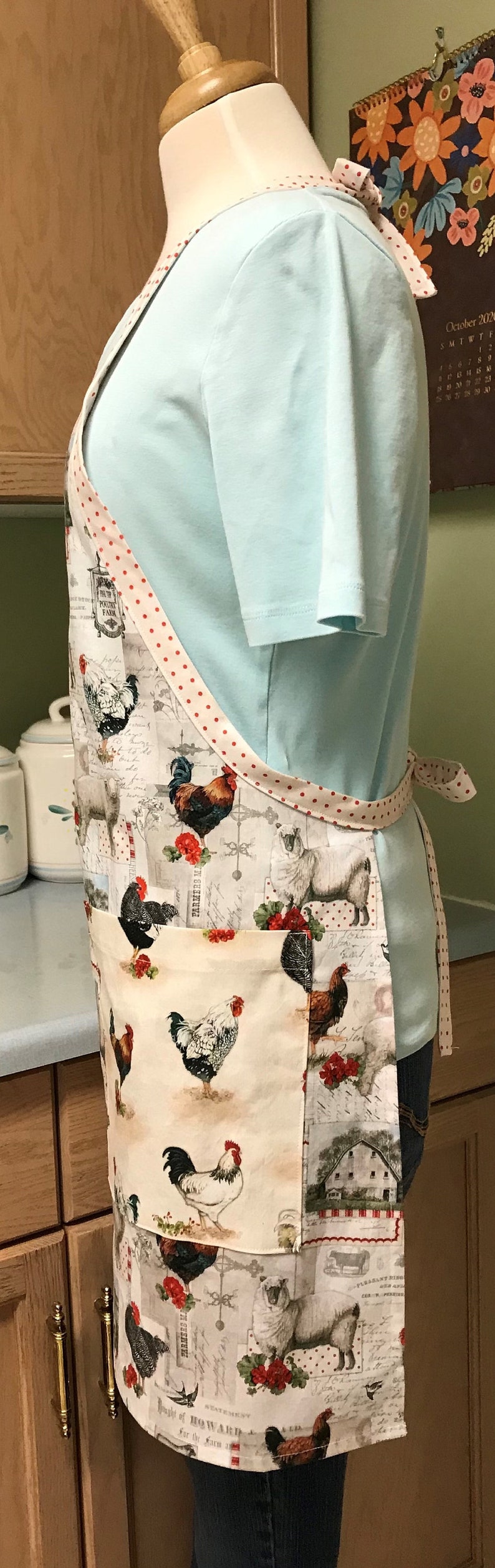 Catalana Cotton Apron Side