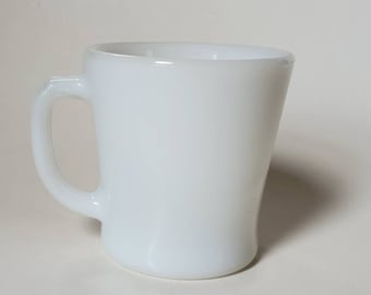 Vintage Fire King Milk Glass Mug