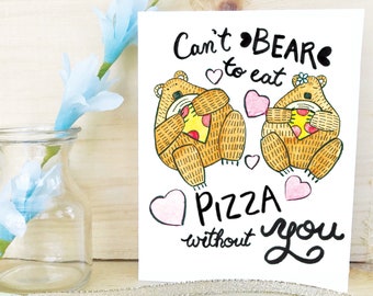 Pizza Valentine Card