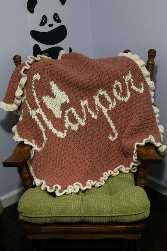 personalized crochet baby blanket