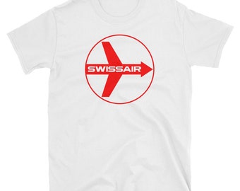 Swissair Vintage Logo Swiss Airline Hooded Sweatshirt HOODY