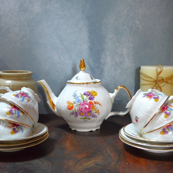 Czech Teapot Porcelain Etsy