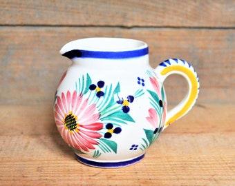 Quimper cream jug, French creamer Hand painted Quimper pitcher, Breton decor, Shelf styling, Farmhouse kitchen