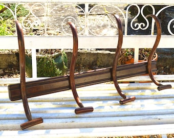 French bentwood coat rack Japy Freres hat & coat hooks, French country home, French bistro style