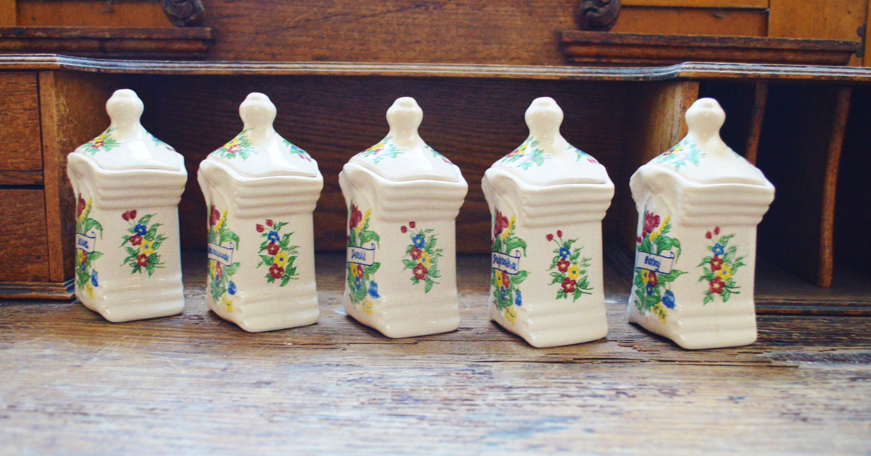 Tarros de especias de gres vintage botes de hierbas y | Etsy