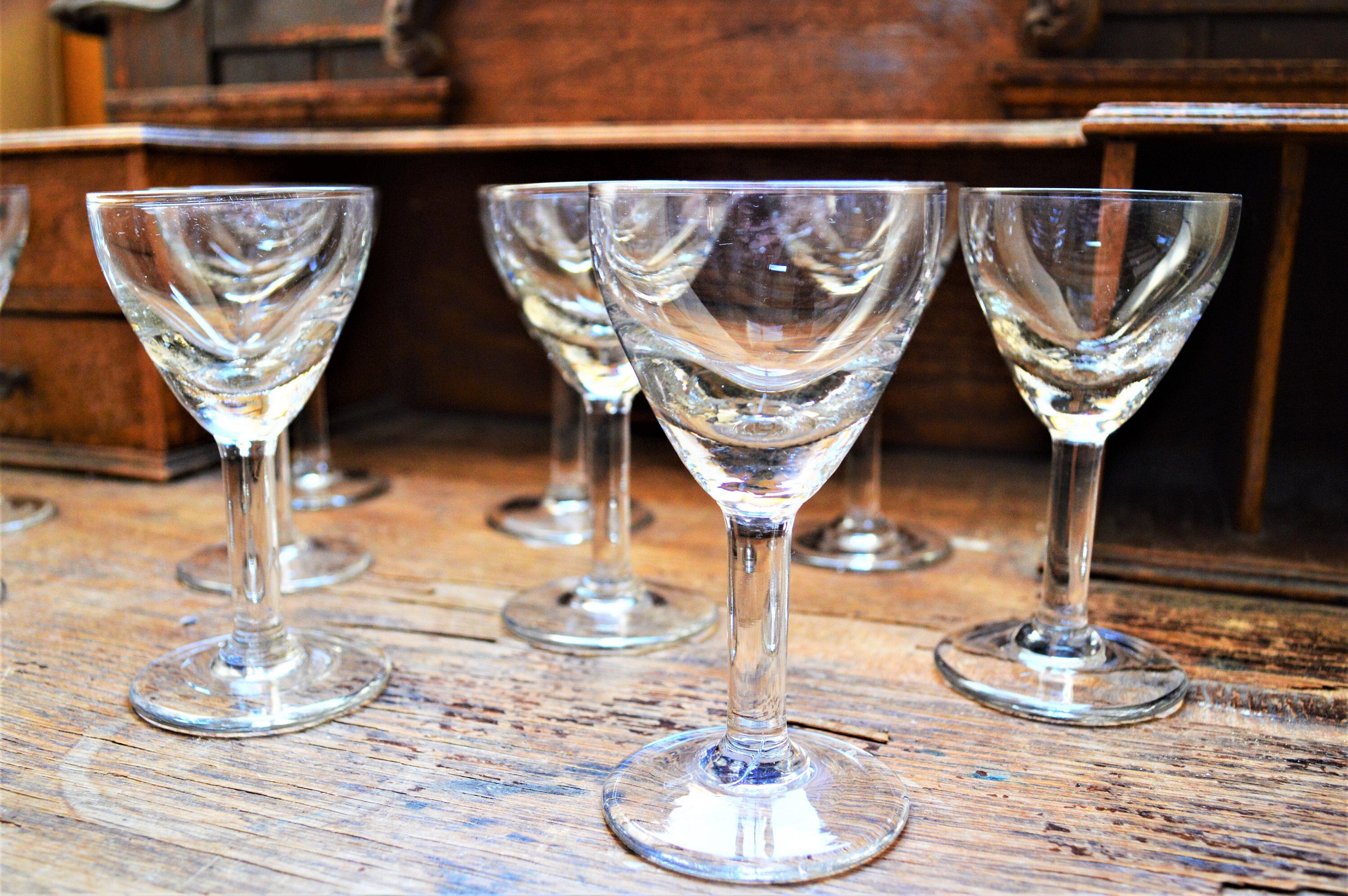 French liqueur glasses Hand blown Vintage aperitif glasses Etsy