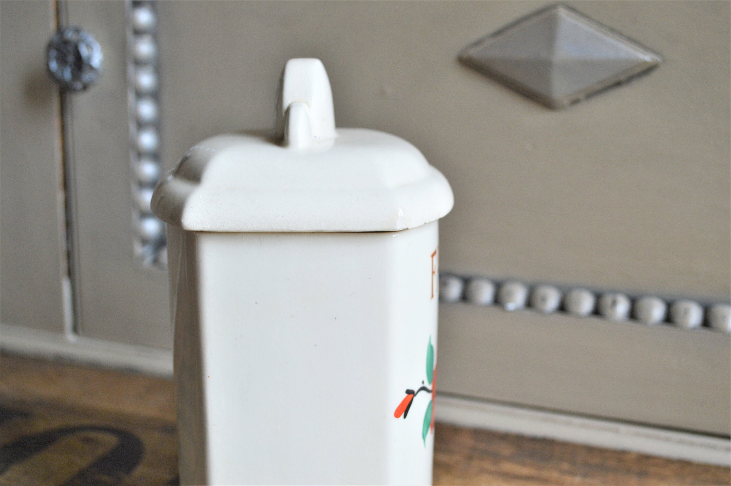 Contenedor de almacenamiento de cerámica francesa | Etsy