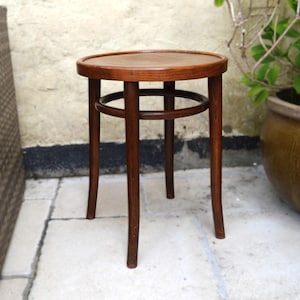 ヴィンテージ　ラウンドスツール　ベントウッド　座面装飾 ヴィンテージ ラウンドスツール ベントウッド 座面装飾 ベントウッド