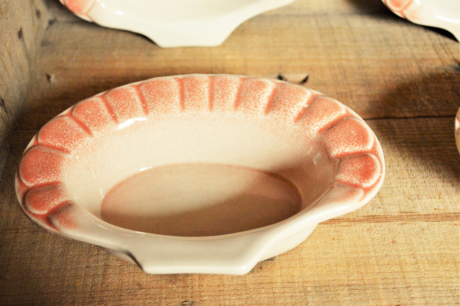 French Ramekin Dish Pink seafood dishes Trinket dish Etsy