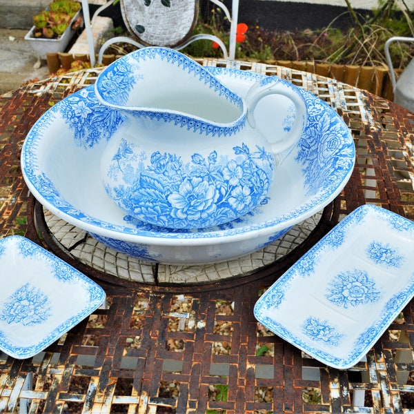 Pitcher and Bowl Set - Etsy