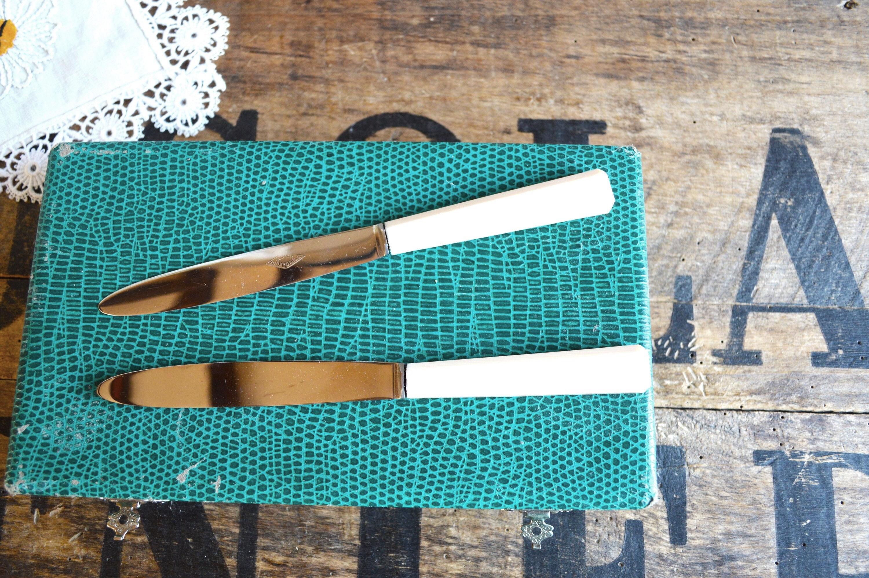 フランス／アンリ・ラペール】純銀／デザートナイフ フルーツ