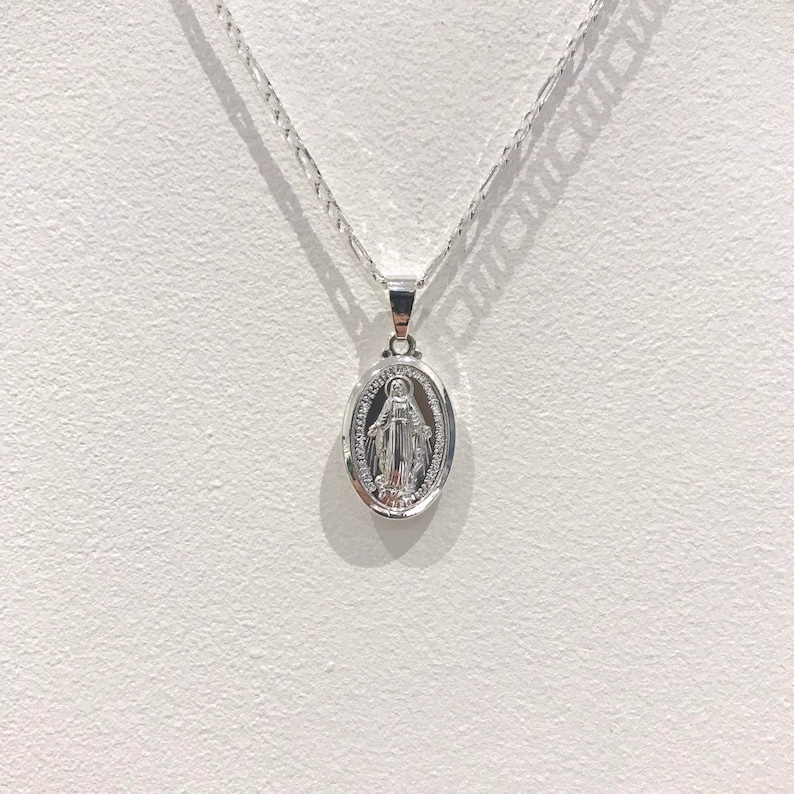 Virgin Mary Small Silver