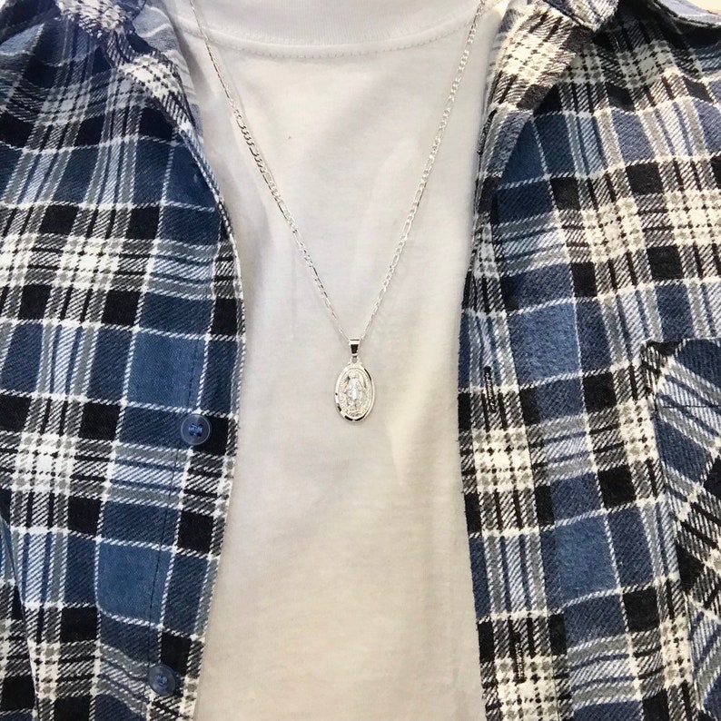 Virgin Mary Small Silver