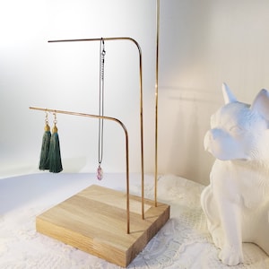 Jewelry holder earrings holder tall jewelry display jewelry stand jewelry tree chain holder ring holder jewelry storage bracelet brass