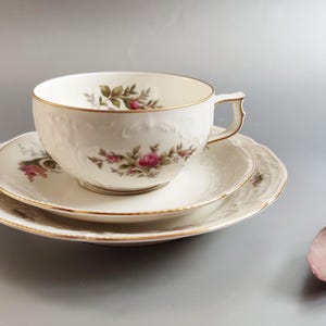 Vintage Rosenthal Sanssouci Mossblomma eller Spridd Blomma 2952 Tekanna 1,4 Liter Elfenben Porslin Tyskland Utmärkt Skick, Val av Stilar, 1960-talet