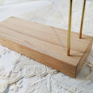 KASESSS Ringständer Holz - Handflächenform Abnehmbar Für Ringe & Armbänder