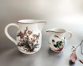 Vintage porcelain Botanica Villeroy & Boch Luxembourg 1980s apothecary plant roots, top condition, like new, hardly used, various options available