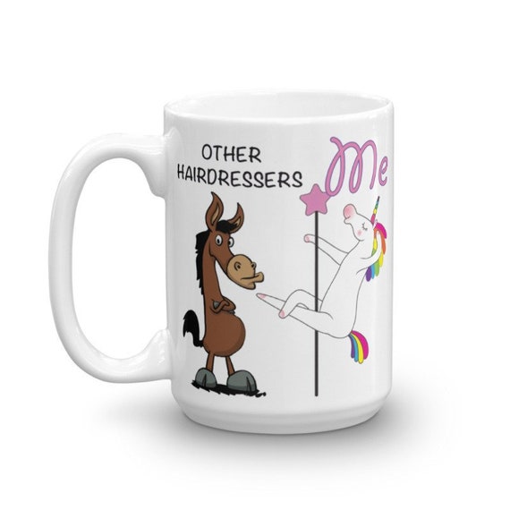 Funny Hairdresser Gift Unicorn Hairdresser Mug Hairdresser Etsy