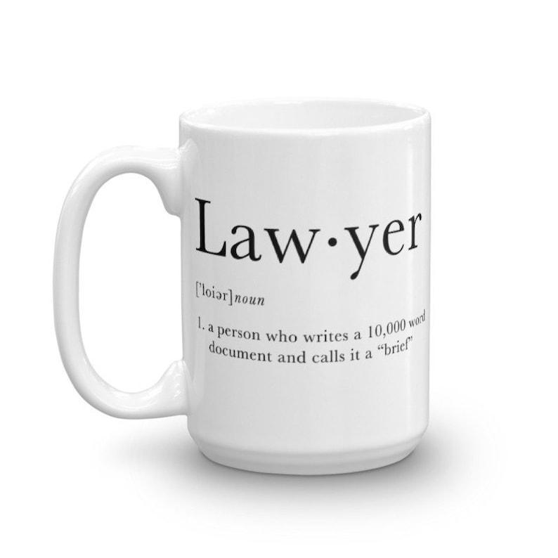 Funny Lawyer Gift Lawyer Definition Mug Lawyer Birthday Etsy