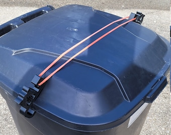 Lock for Garbage Can - Critter Control - Raccoon Lock - Trash Can Lock - Garbage Can Lid Lock - Animal Proof Garbage