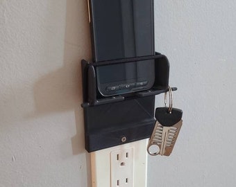Phone Holder,  Key Holder,  Outlet Mounted