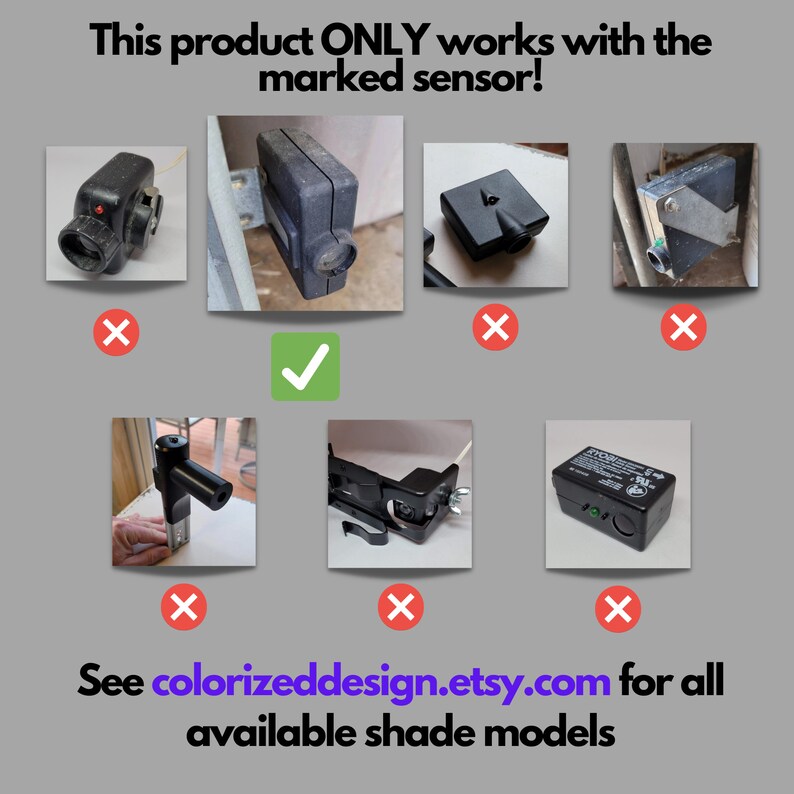 Garage Door Sensor Shade Cover for Genie Series II Sensor Etsy